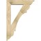 Ekena Millwork Olympic Traditional Rough Sawn Bracket w/ Offset Brace, Douglas Fir, 6"W x 26"D x 38"H BKT0604X26X38OLY01RDF - alternate 3